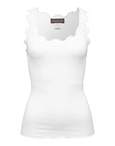 Preisvergleich Produktbild Rosemunde Damen Seidenbabette ärmellos top Weiß L