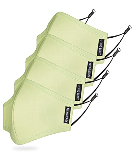 Image of FLYING BERRY Comfortable Anti Pollution Multi Layers Washable Linen Face Mask