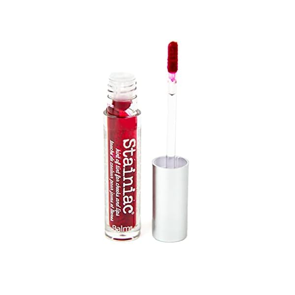 theBalm Stainiac Lip & Cheek Stain, Aloe-Infused Formula, Multi-Use, Buildable, Pigmented , 0.3 Fl Oz (Pack of 1)