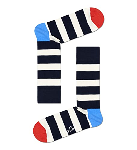 Happy Socks 4-Pack Amazon Big Dot Gift Set, Colorful And Fun, Socks For Men And Women, Navy-White-Red (10-13) #TOP5