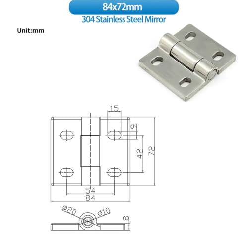 Charnière pliante inox 304 : solution pour porte d'armoire industrielle bloquée - 3