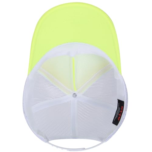Image of OTTO Polyester Foam Front 5 Panel High Crown Mesh Back Trucker Hats in 97, Bulk, Wholesale