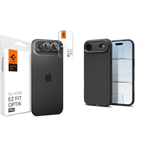Spigen iPhone Air Kamera Lens Camı Koruyucu Kolay Kurulum GLAS.tR EZ Fit Optik Pro (2 Adet) Gold - AGL10131 Spigen iPhone Air ince Kılıf