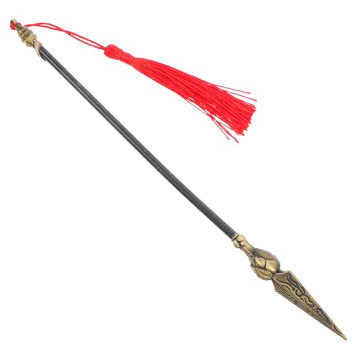 CTIRCHIU Lanza de Metal Punta de Fuego para Cosplay, Modelo Decorativo Tamaño Pequeño, Accesorio para Disfraces de Carnaval y Fiestas, Juguete Coleccionable para Eventos y Regalos