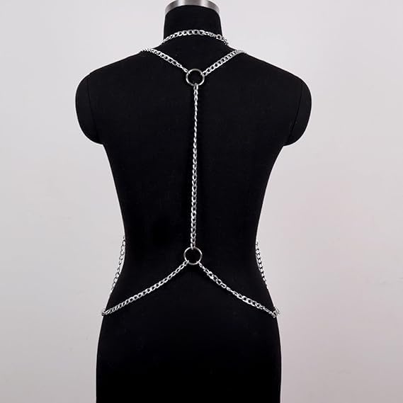 Ceinture de Poitrine pour Homme Harnais de Poitrine Réglable en Cuir Rave Costume Sexy Punk Ceinture de Poitrine pour Clubwear