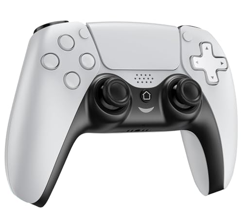 ハンドル 無線コントローラー Bluetooth接続 ゲーム互換 大容量バッテリー デュアルバイブレーション 連射機能 耐久性のあるボタン ゲームコントローラー