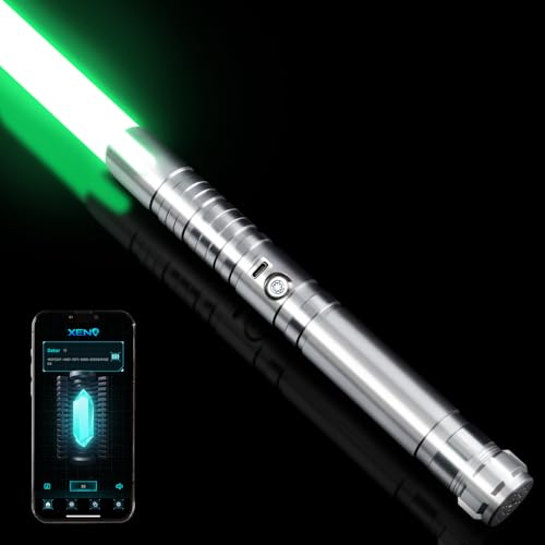 LGT Smooth Swing Light Saber, Sensitive Motion Control Light Saber with Realistic 12 Set Sound Fonts Infinite Color Changing 16 RGB, Heavy Dueling Light Saber for Adults Teenagers Gift,Type-C Charging