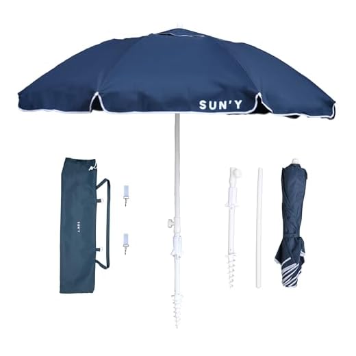 Best durable beach umbrella SUN'Y ESCAPES 6.5ft Beach Umbrella