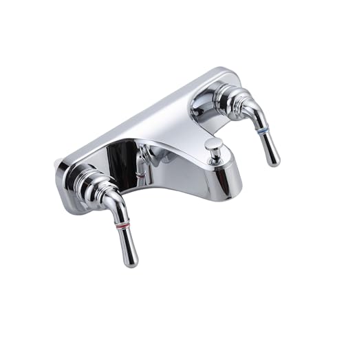 Mobile Home Center-Set Tub/Shower Faucet 8 Faucet Economical Two Handle Classic Tub and Shower Faucet Diverter (Chrome)