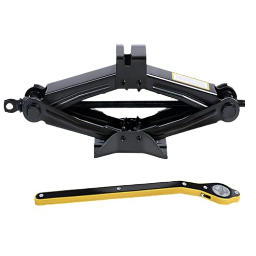GAOLAOSY 2PCS Car Scissor Jack Kit, Heavy Duty Portable Car Lift Jacks Tool with 2 Ton/4,409 lbs Capacity, Universal Auto Tire Jack with Ratchet Wrench, Auto Emergency Accessories for Cars SUV MPV by GAOLAOSY - Used condition - US$21.02