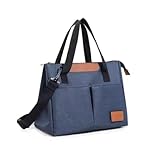 Bolsa Térmica Lancheira Para Marmita Trabalho Academia Escola e Passeios Lancheira Escolar Com Alça De Ombro (Azul)