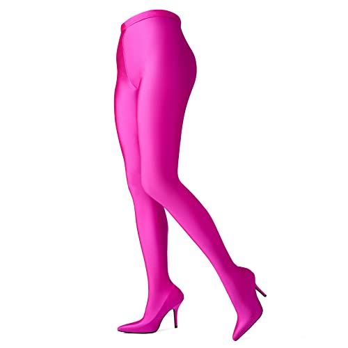 Kozdyko Women's Thigh High Stiletto Pant Boots Pointed Toe Stretch Over The Knee High Heel Sexy Boots (Hot Pink,Us Size 8) #TOP3