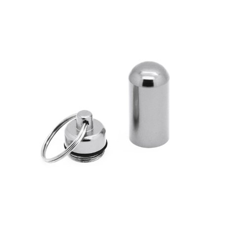 Grenhaven Mini-pillendoos, pillendoos, pillenbox, cash stash, zwart, zilver, rood, goud, blauw, sleutelhanger… - Image 5