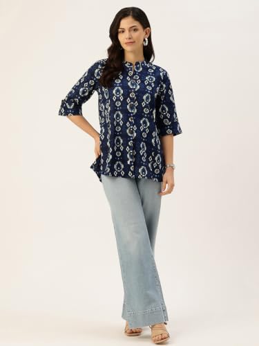 Image of Printed Mandarin Shirt - Casual & Chic (S-3XL)