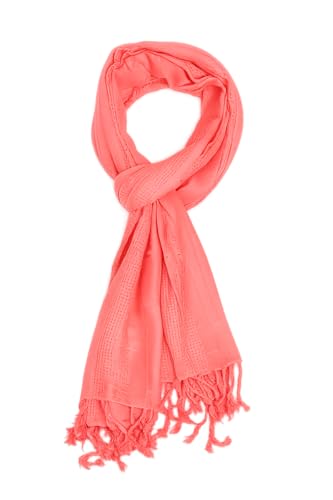 Image of Solid Sequin Stole with Tassels for Women & Men - Soft Lightweight Rayon Fabric | Available in 10+ Colours | 70 x 180 cm