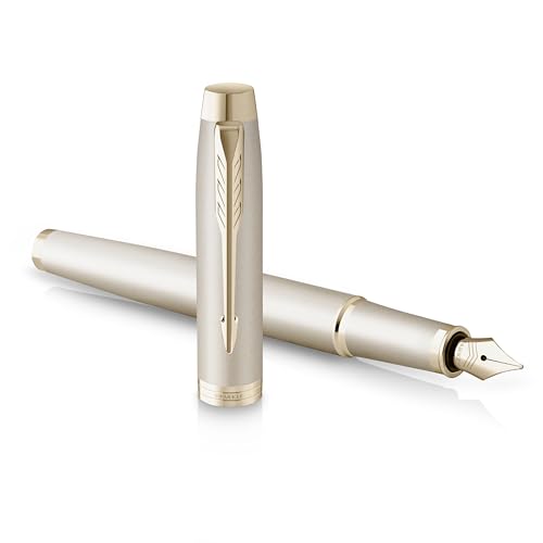Stylo plume Parker IM Monochrome champagne à plume moyenne