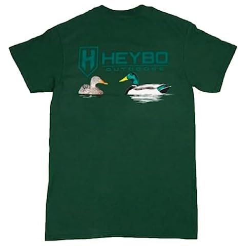Heybo Duck Hunting SS T-Shirt, Duck Hunt T-Shirt - Moss, Size: XX-Large Cover