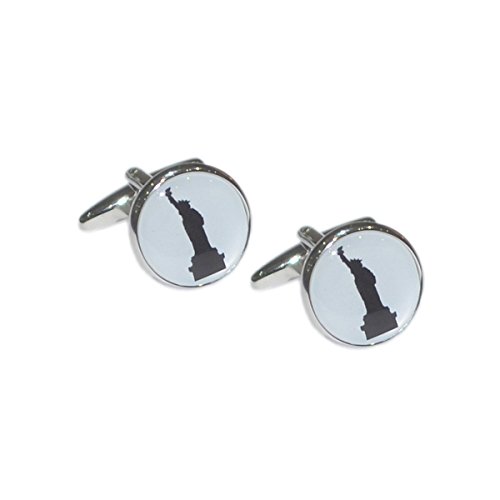 Mancuernillas para Hombre Silueta Estatua de la Libertad miniatura 1