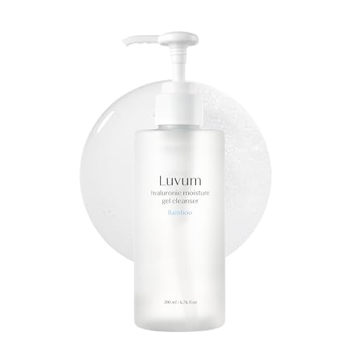 Luvum Gel limpiador con bambú y ácido hialurónico, no irritante, 200 ml