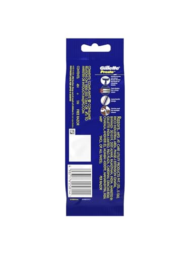 Image of Gillette Presto Manual Shaving Razor(Pack of 5)