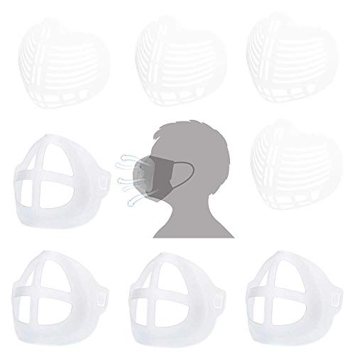 HHK 3D Insert Face Inner Bracket for Comfortable Breathing, Reusable Washable Plastic Internal Support Frame for Protect Nose and Mouth Stand Frame 6 Pack A&B