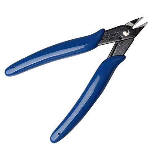 Nuosen 2 Stücke Mini Durable Seitenschneider, 128mm blaue multifunktionale Drahtschneider/Elektronik Seitenschneider für harte, weiche und extrem feine Drähte oder andere Dinge – Bild 4