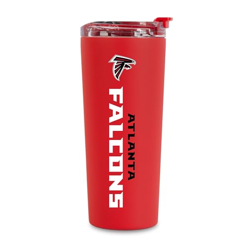 Image of Rico Industries NFL Football 24oz Stainless Steel Tumbler with Lid and Dual Functioning Lid
