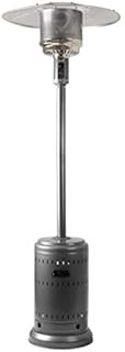 Amazon Basics 46,000 BTU Outdoor Propane Patio Heater with Wheels, Commercial & Residential - Slate Gray