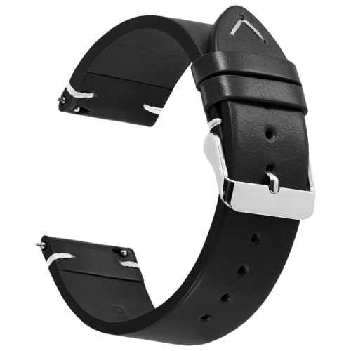 Bracelet de montre en cuir Junghele de 18mm à 22mm pour homme et femme