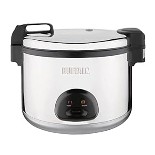 Buffalo Jumbo Rice Cooker 9L Warmer Kitchen Catering Restaurant Take Away