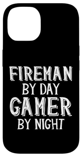 Fireman By Day Gamer By Night vtFbVi MA hm X}zP[X iPhone 14 p