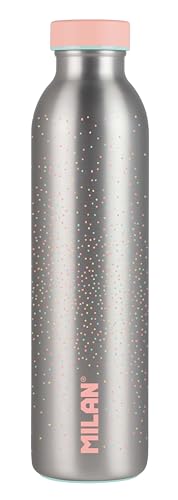 Miniatura 7 de MILAN® Botella isotérmica de acero inoxidable 591 ml serie Silver, rosa
