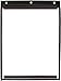 StoreSMART® - Magnetic Rigid-Vinyl Sewn Pocket - Black - 9 x 12 inches - 25-Pack - Open on The Short Side - for Refrigerator or Locker - T85726SBKM-25