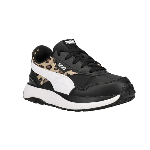 PUMA Toddler Girls Cruise Rider Summer Roar Leopard Lace Up Sneakers Shoes Casual - Black2