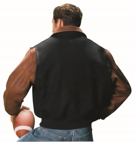 REED Men's Executive Leather Wool Varsity Jacket Union Made in USA4