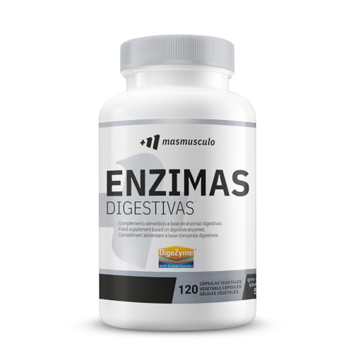 MM Supplements - Enzimas Digestivas Digezyme - 120 Cápsulas Vegetales - Mejora la Digestión - Facilita la Absorción de Nutrientes - Reduce Hinchazón e Indigestión