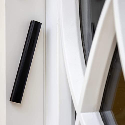 A&S Mezuzot Mezuza Aluminum Waterproof Case Peel & Stick Easy Installation Home Blessing (Black, 6Inch) #TOP2