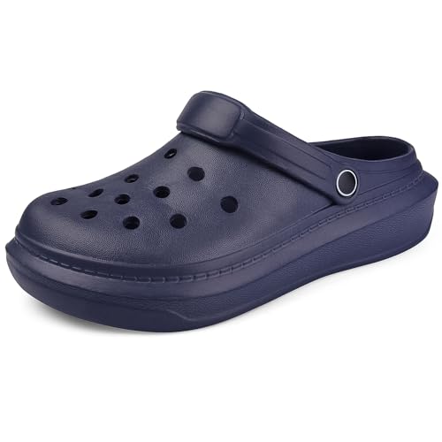 Image of VONMAY Men's Women's Clogs, Breathable Garden Shoes Adjustable Slides