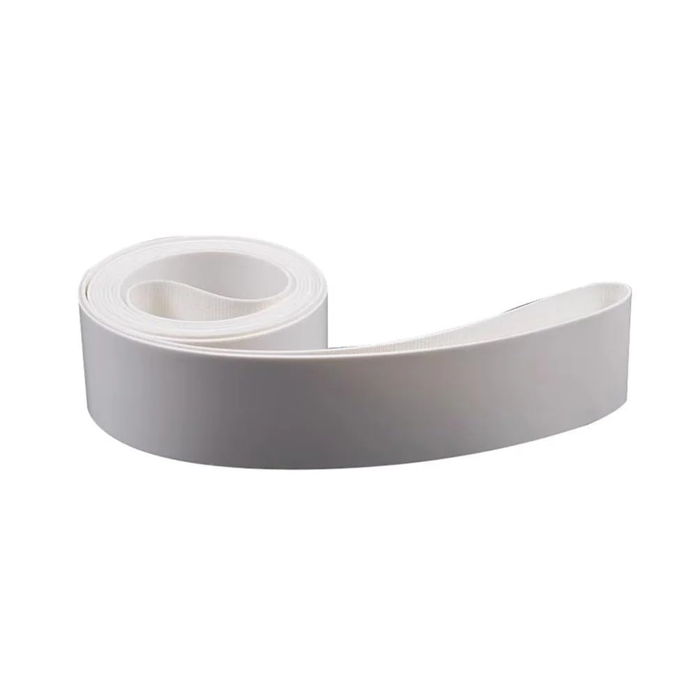 Biały przenośnik taśmowy PVC 3000-3450 mm obwód 60 mm szerokość (3450 mm, grubość 2 mm -1 szt.)