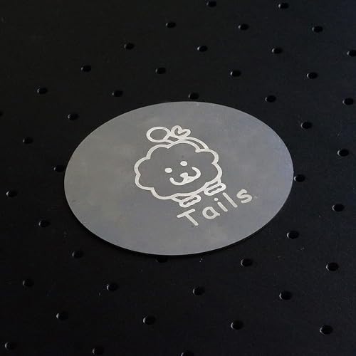 Commarker Lasergravure DIY cirkelvormige plaatbladen, 5 stuks roestvrijstalen schijfplaten, 304 ronde cirkelplaat, voor lasergraveermachine en vezellaser-markeringsmachine, 1 mm dik, 100 mm diameter - Afbeelding 4