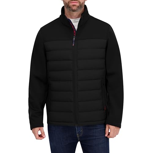 Image of Nautica Men's Lightweight Softshell Jacket - Bonded Fleece Lining, Regular, Big & Tall Sizes