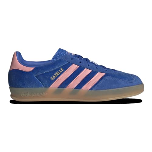 adidas Originals Gazelle Indoor Womens Sneaker (Blue Semi Pink Spark, 6.5)