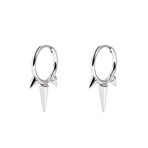 Boucles d'oreilles argent sterling 925 rhodié durables et éclatantes