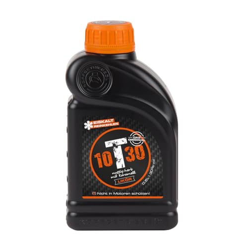 Kopfgetriebeöl 10T30 Nuss-Karamell Likör 1x 0 5L - 30% vol - Schnaps aus der Öldose - Walnuss Likör - Nusslikör mit Tonkabohne