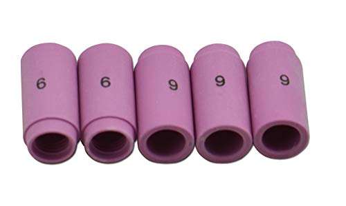 Image of RIVERWELD TIG Alumina Nozzle Ceramic Cups 13N10 6# 3 /8 inch 9.5mm 10pcs