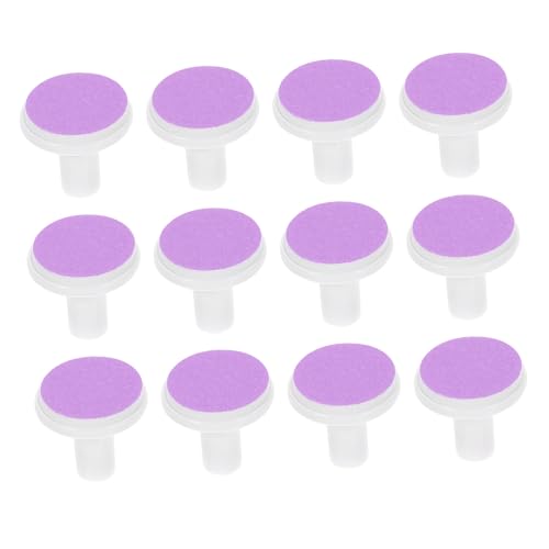 Mikinona 12pcs Baby Nail File Standard Pads for Electric Nail Trimmer Replacement Heads to Install Baby Grinder Accessory Kit