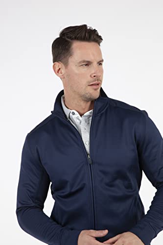 Bobby Jones Golf Apparel - Performance Rtj Interlock Full-Zip Jacket For Men (As1, Alpha, L, Regular, Regular, Navy) #TOP4