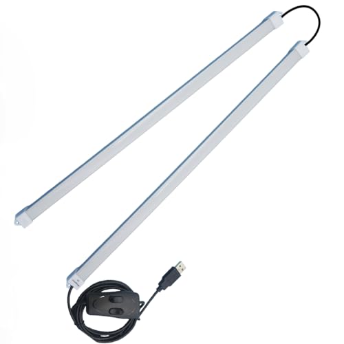 LED バーライト 蛍光灯 2本連結 36.5+36.5CM 車中泊灯 棚下ライト 10W 超高輝度 三段階調色 電球色 昼光色 昼白色 均一発光 目に優しい 長寿命 取り付け簡単