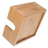 MUELODSIC Portatovaglioli da Tavolo in Bambù Naturale Elegante Dispenser per Tovaglioli Piccoli per Ristorante e Bar Contenitore per Carta da Cucina Resistente e Facile da Usare