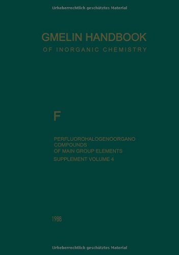 Buy F Perfluorohalogenoorgano Compounds of M (Gmelin Handbook of Inorganic a) — BookShops.in